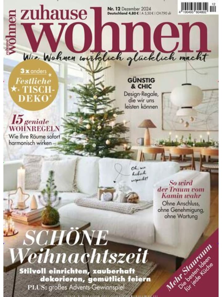 Hubert Burda Media 10 x ZUHAUSE WOHNEN Zeitschrift (Gutschein für Jahres Abo) günstig kaufen onesize