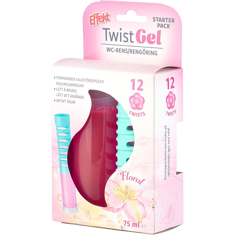 Effekt WC rens Twist gel 75 g Floral Effekt