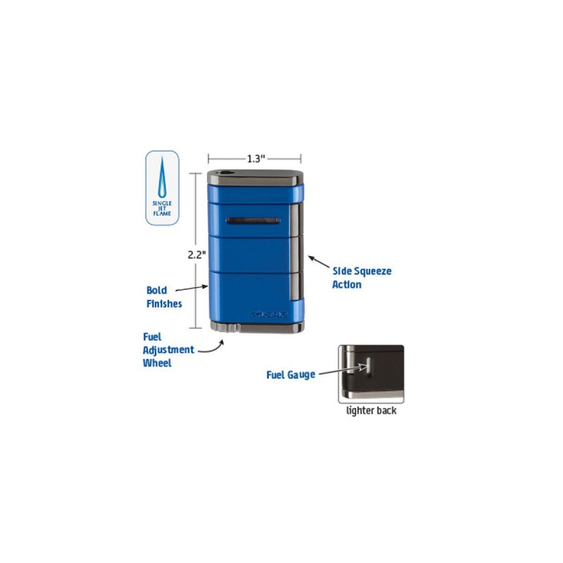 Feuerzeug Jetflamme Xikar allume single reef blue