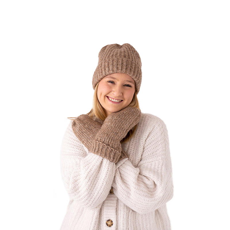Pannebånd offwhite, mohair-look