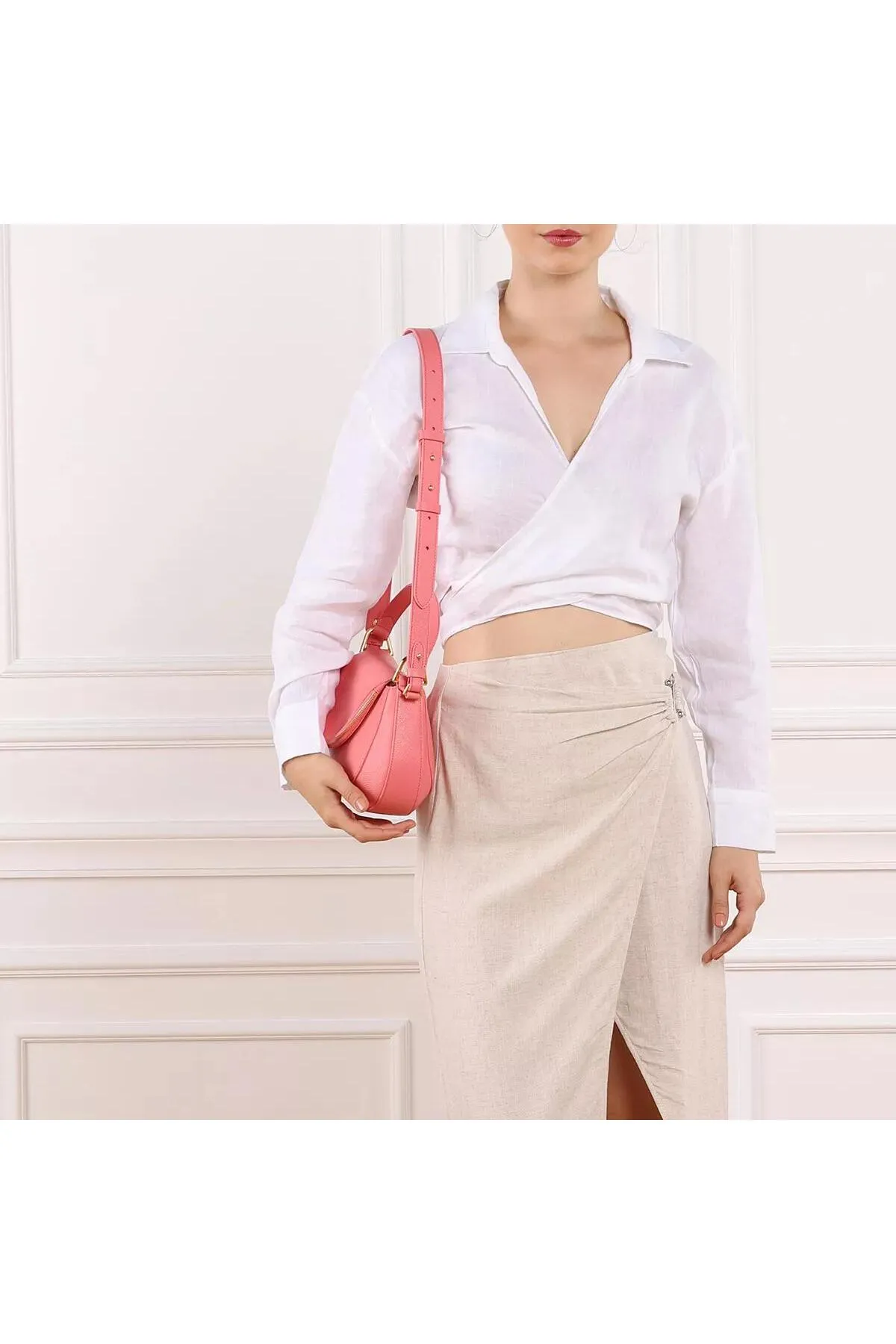 Coccinelle  Handtasche - Rosa - Strukturiert