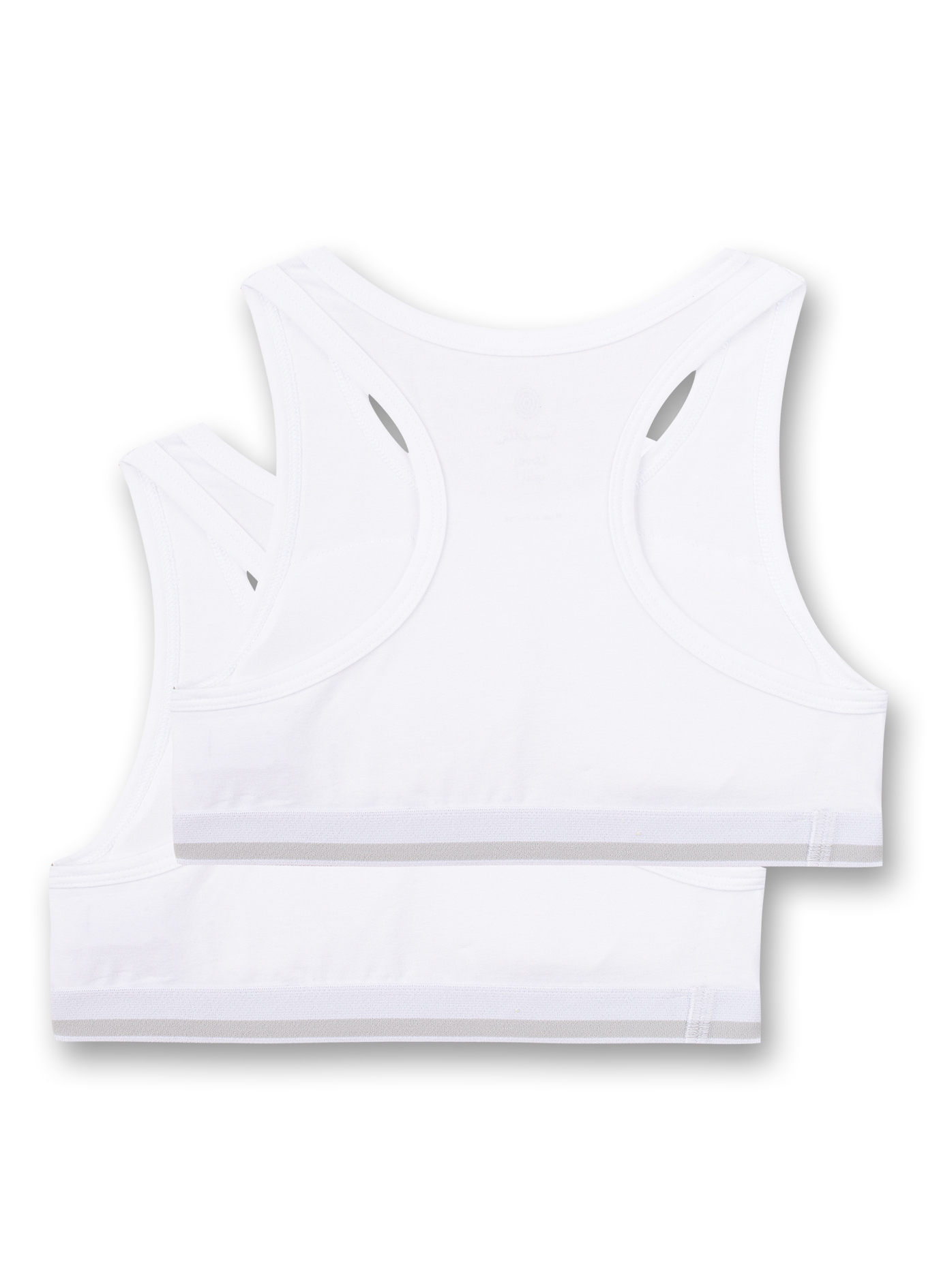 Mädchen-Bustier (Doppelpack) Weiß