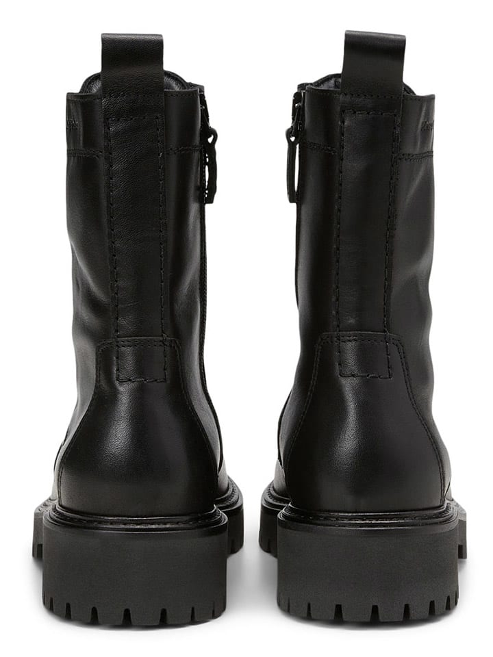 Marc O'Polo Shoes Leder-Boots in Schwarz günstig kaufen