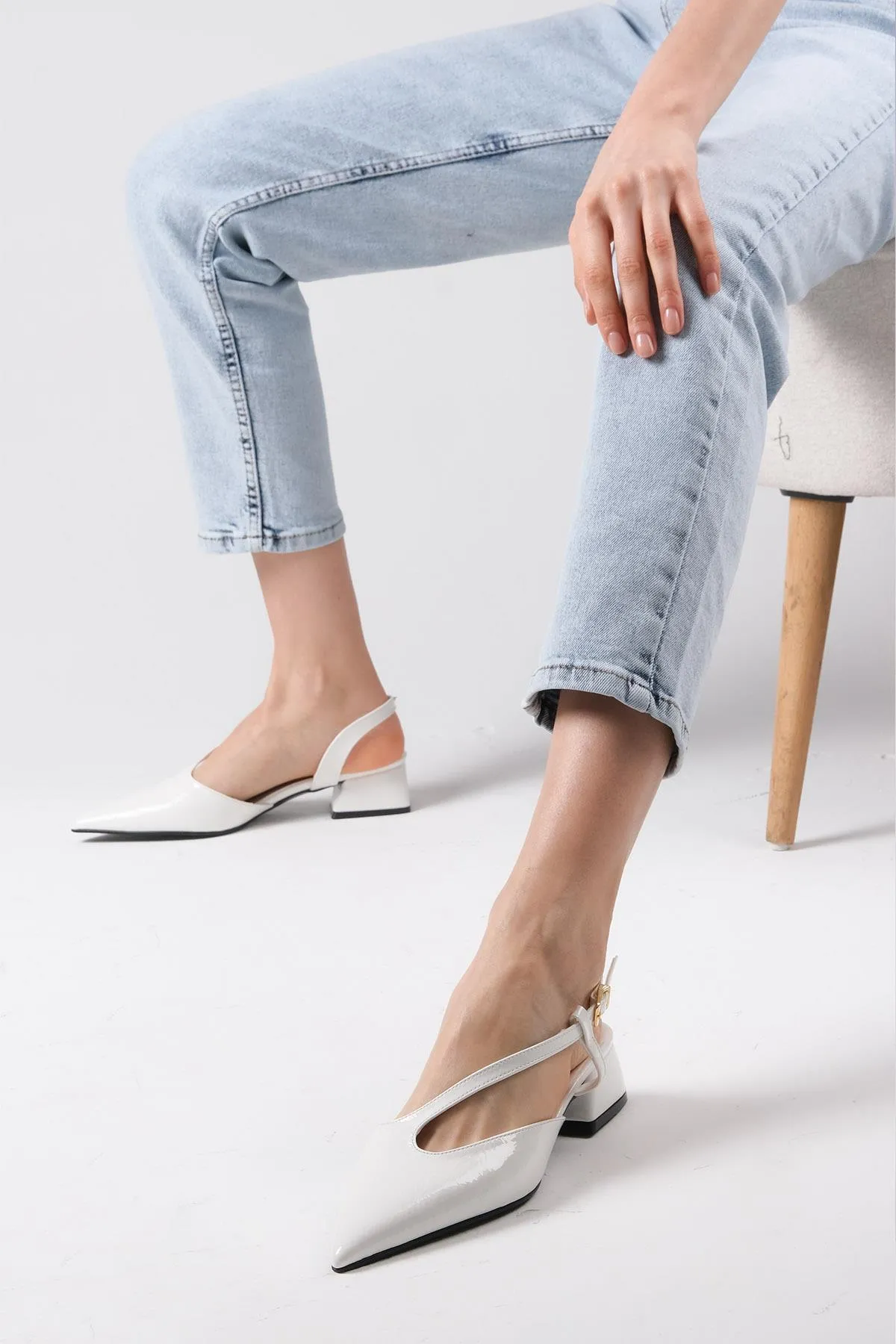 Mio Gusto  High Heels - Weiß - Blockabsatz