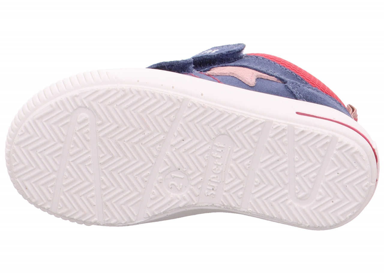 MOPPY - Blau/RotSneaker low mit Klettverschluss