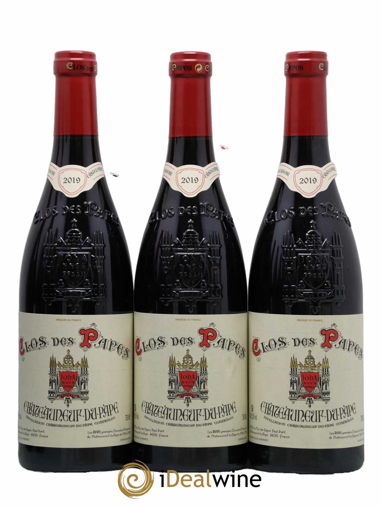 Châteauneuf-du-Pape Clos des Papes - Paul Avril  2019 - Lot de 12 Bouteilles