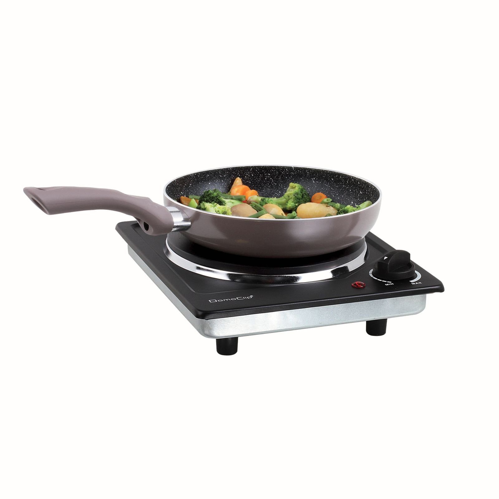 LIVOO Einzelkochplatte LIVOO elektrische Kochplatte Kochfeld 18,5 cm 1500 Watt Camping