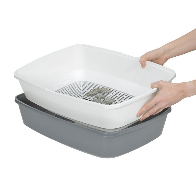 AniOne Katzentoiletten AniOne geschlossene Sieb-Toilette Clean Cat M