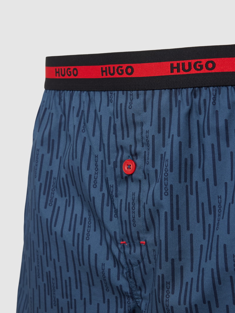Boxershorts mit elastischem Bund im 2er-Pack in marineblau