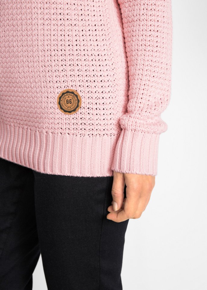 Rollkragenpullover mit Kordeln
