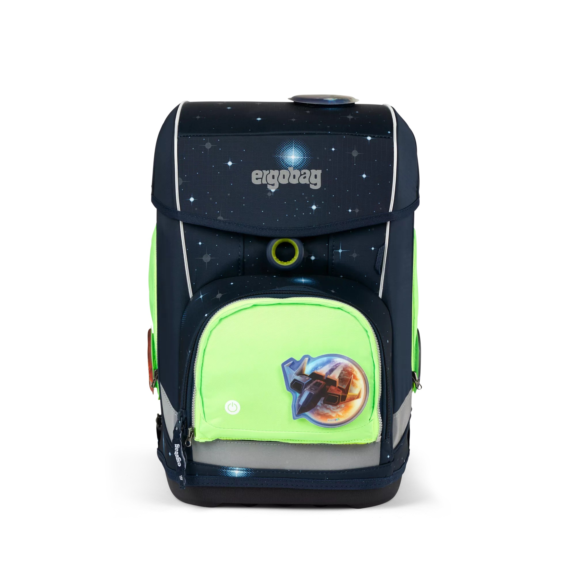 ergobag Fluo LED Zip Set Grün
