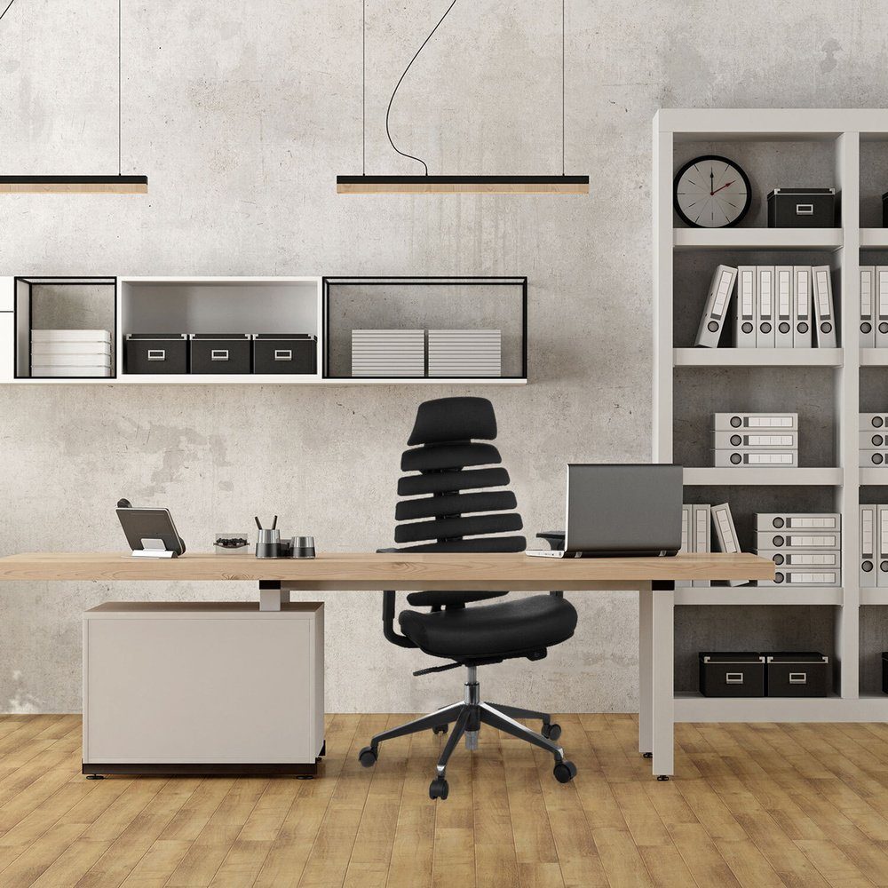 hjh OFFICE Drehstuhl Profi Bürostuhl ERGO LINE II PRO Leder (1 St), Schreibtischstuhl ergonomisch