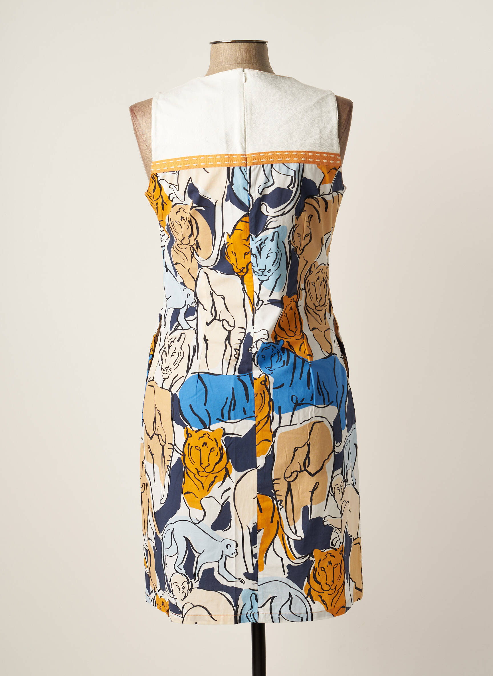 Meri Esca Robes Mi Longues Femme couleur beige