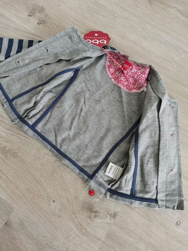 Beebielove Cardigan in Grau/ Blau günstig kaufen 92