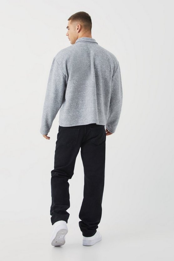 Kastiges Oversize Rugby-Sweatshirt
