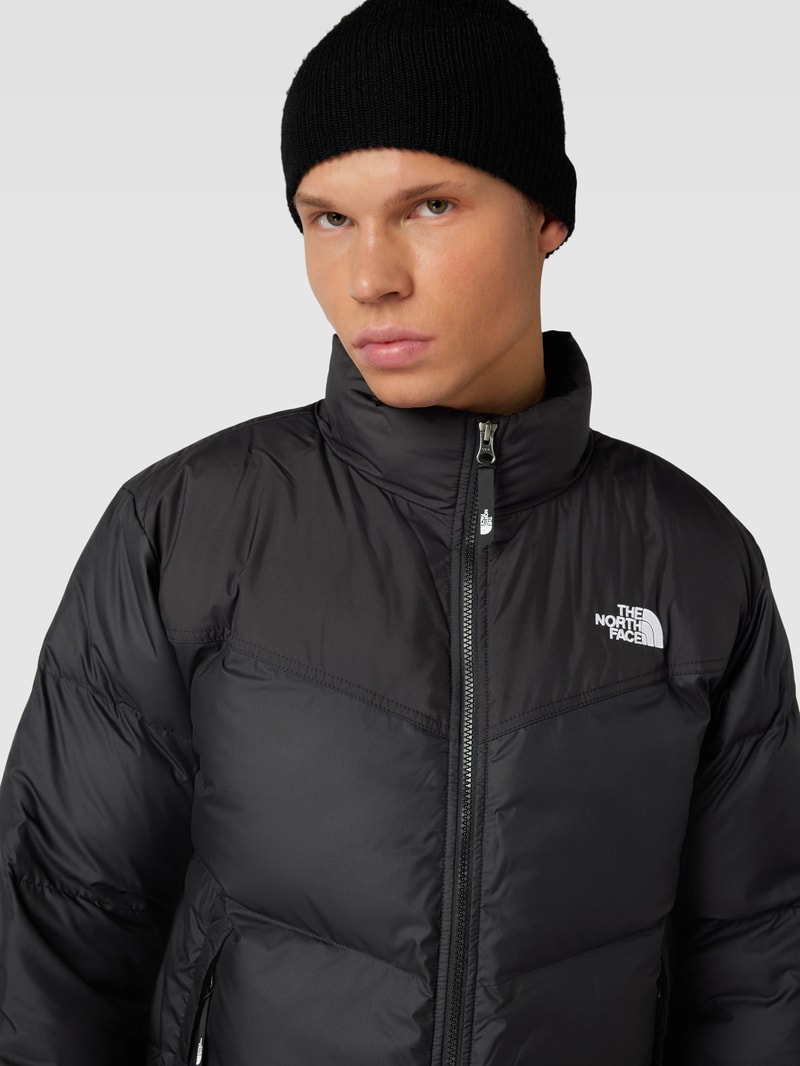 Steppjacke mit Stehkragen Modell 'SAIKURU' in schwarz