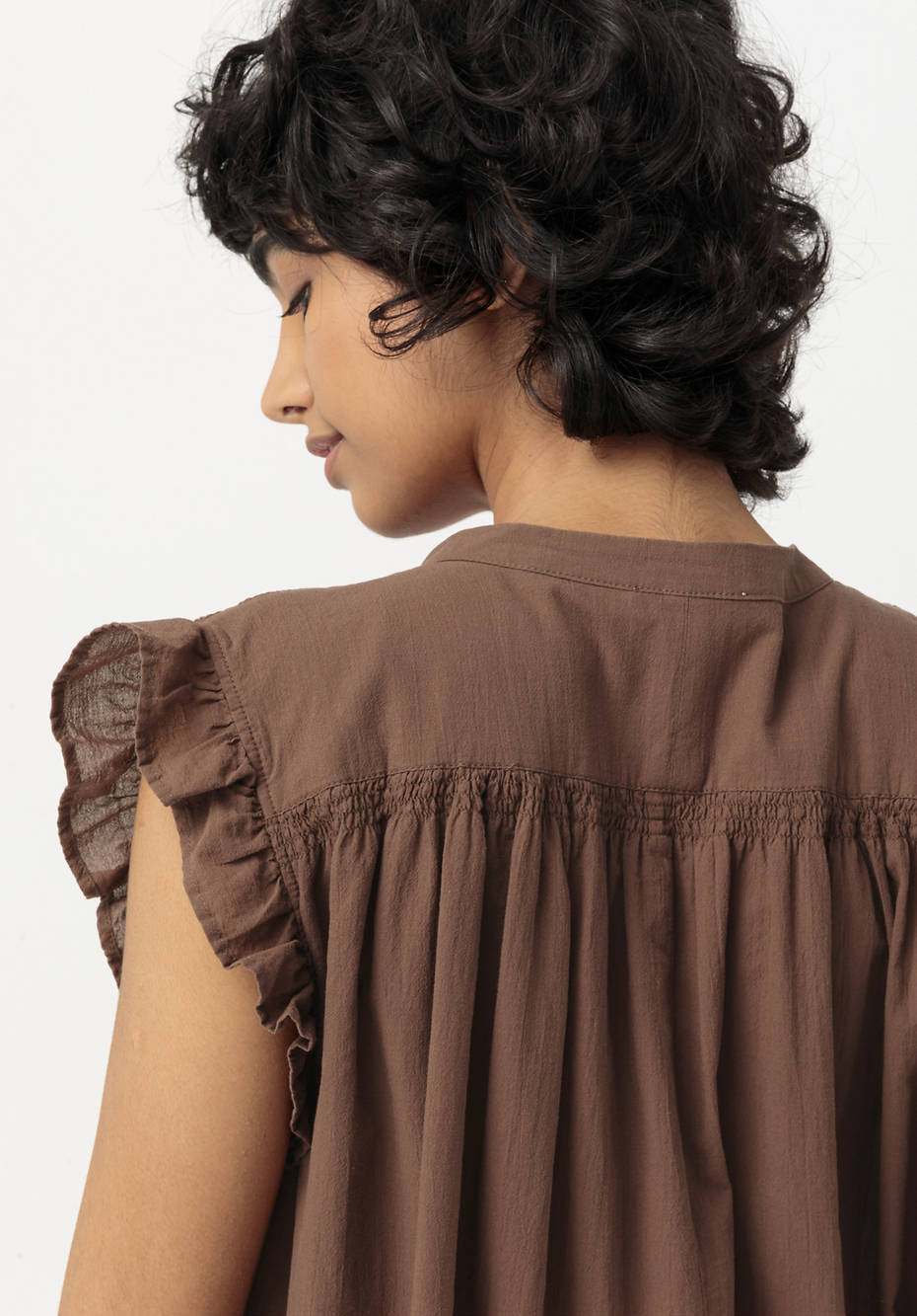 Crêpe-Kleid aus reiner Bio-Baumwolle