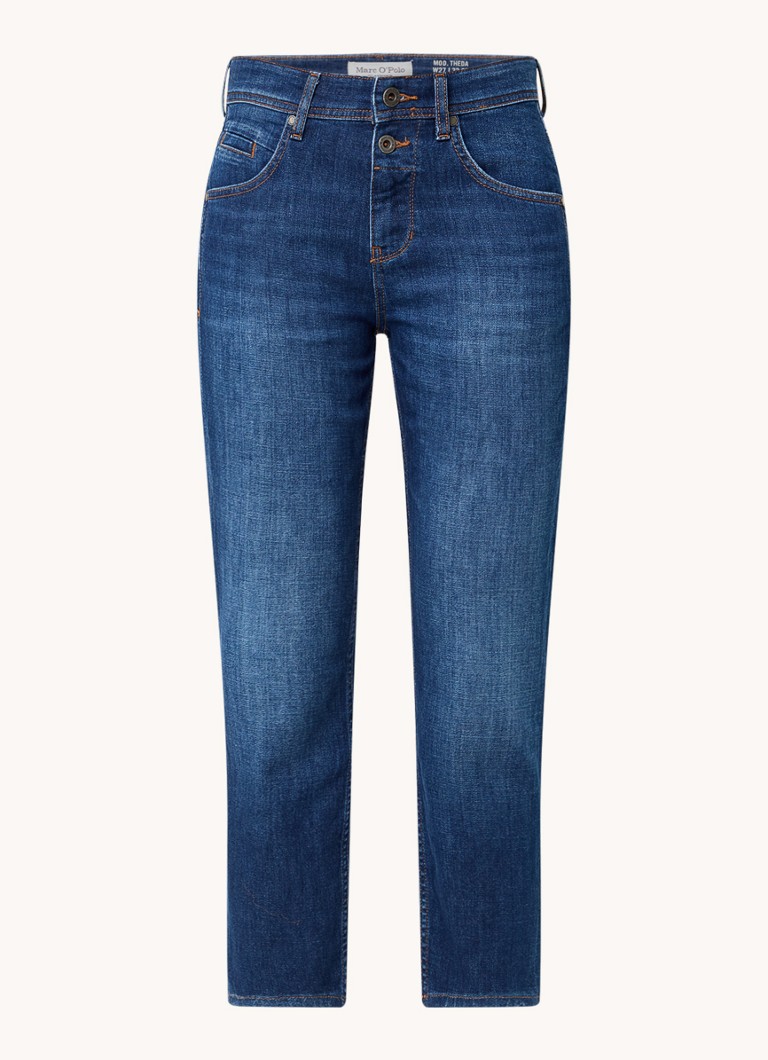 Jean Marc O'Polo taille mi-haute, coupe slim et court, extensible