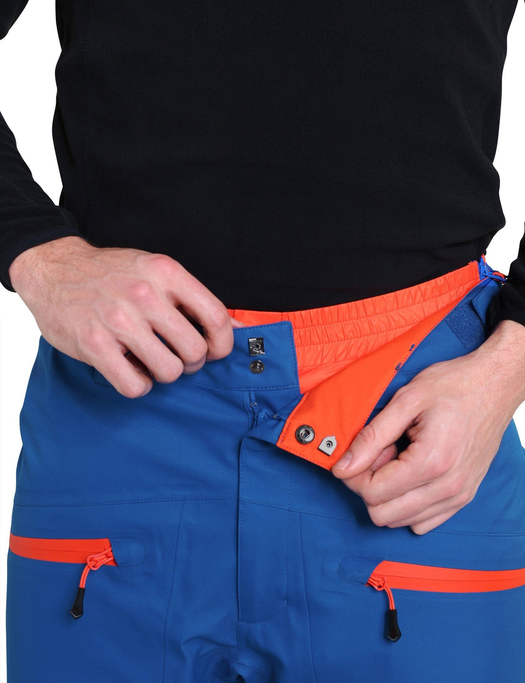 Zoomyo Skihose Professional Herren Inuit 3 In 1 Skihose, Snowboardhose (Pack) abknöpfbare Daunenshorts, Outdoorhose, mit Recco Suchsystem