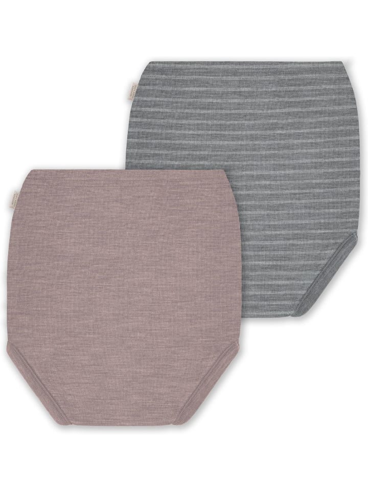 Normani Outdoor Sports 2er Pack Baby Merino Windelhose Tokoroa in Grau/Rosa günstig kaufen
