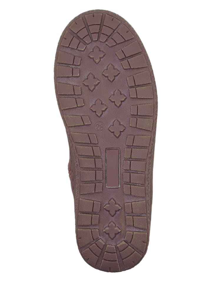 El Naturalista Leder-Winterstiefel in Beige/ Altrosa günstig kaufen