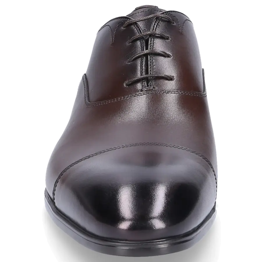 Santoni - Businessschuhe Oxford 11011 Kalbsleder - braun