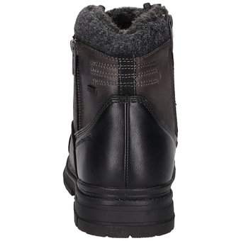 Tom Tailor Schnür Boots in schwarz