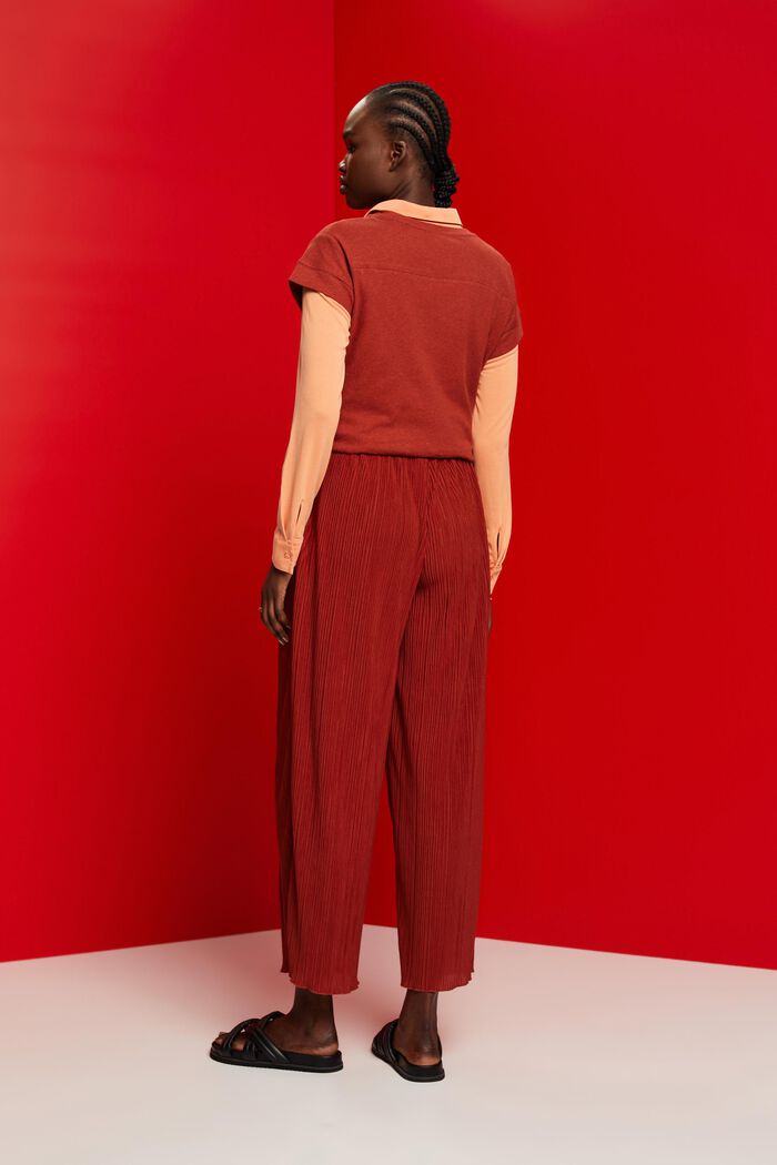 Weiche Jerseyhose mit Plisseefalten