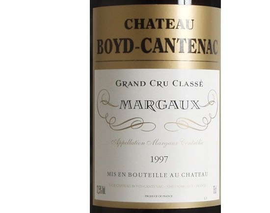 Château Boyd Cantenac Rouge 1997, Troisième Cru Classé En 1855 Bordeaux Margaux