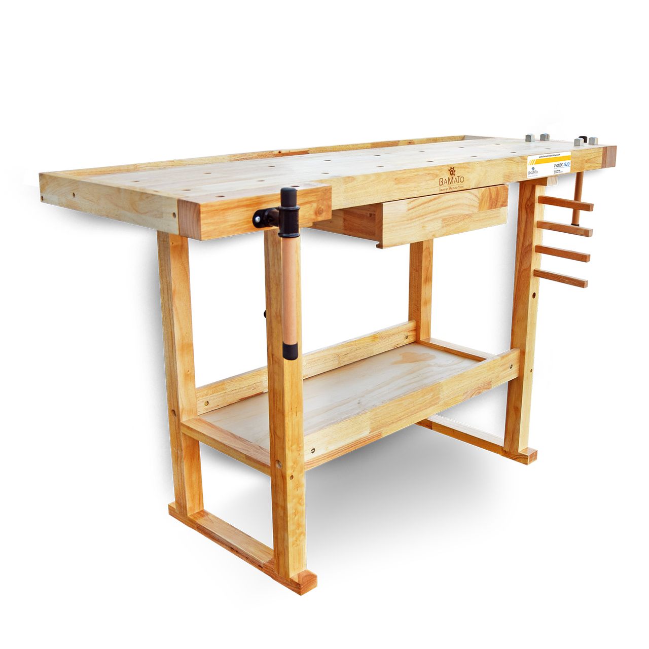 BAMATO Hobelbank WORK-1520 aus Massivholz