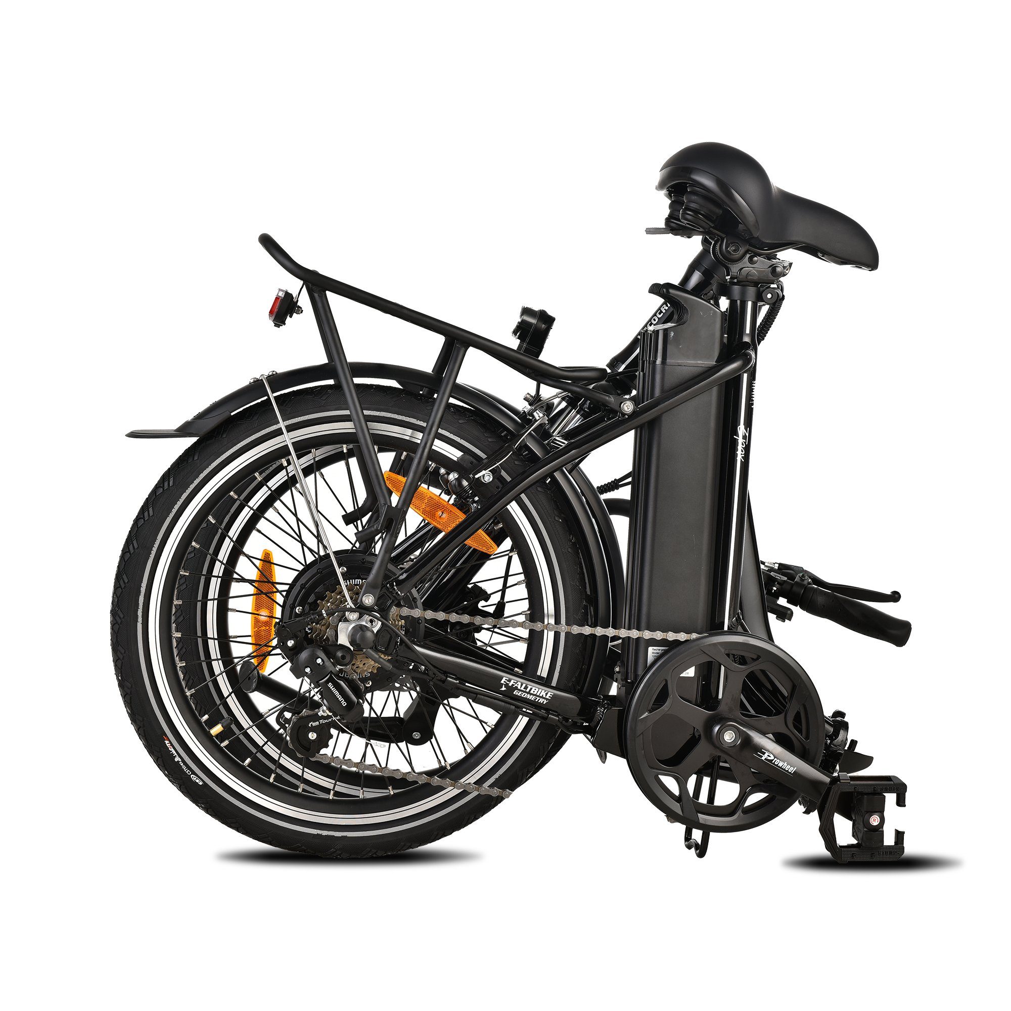 VECOCRAFT E-Bike E-Pax 20Zoll, 7 Gang Shimano Schaltwerk, Kettenschaltung, Heckmotor, 468,00 Wh Akku