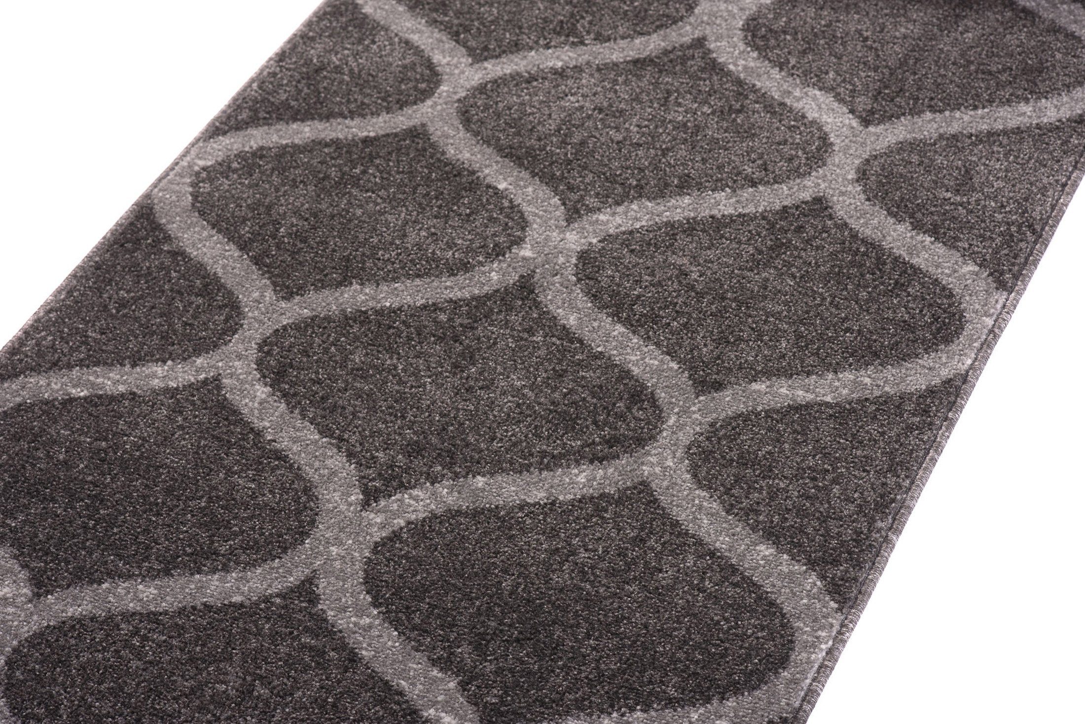 Läufer Läufer Flurläufer Modern für Vorzimmer, Küche - Grau, Mazovia, 70 x 100 cm, Kurzflor, Meterware, Höhe 10 mm, Kurzflor - niedrige Florhöhe