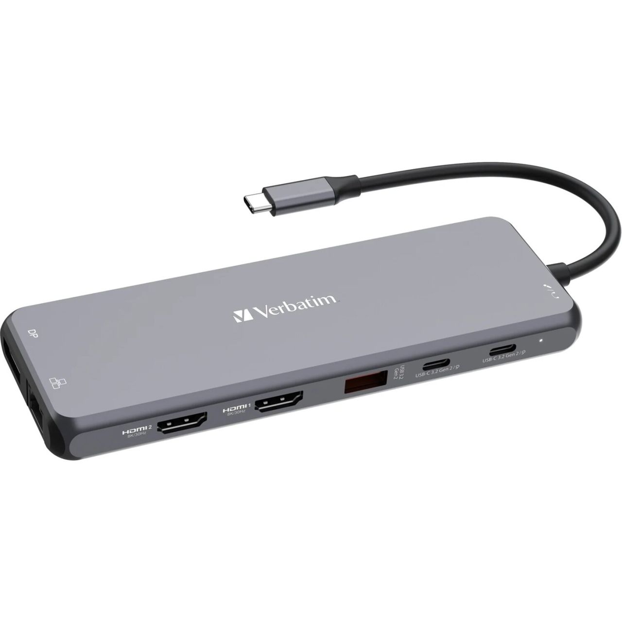 Verbatim USB-C Pro Multiport-Hub CMH-13, 13 Port,Dockingstation Grau