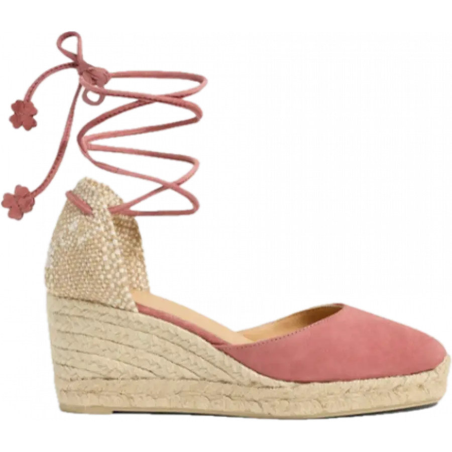 CASTAÑER - Espadrilles CARINA Veloursleder - pink