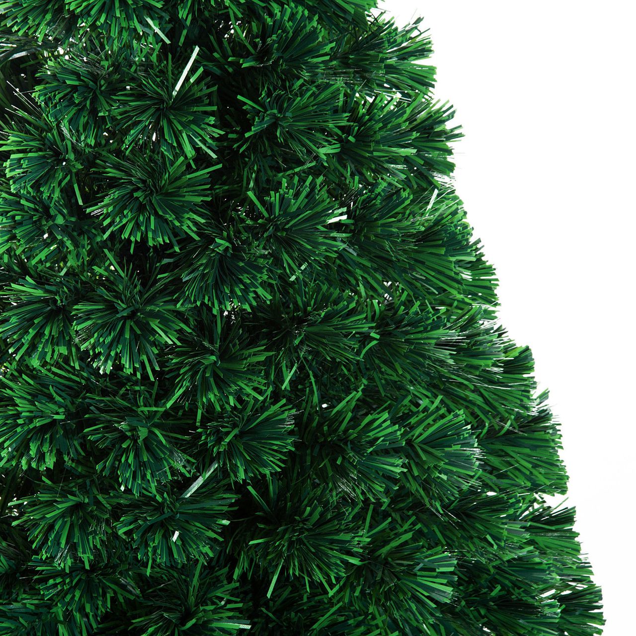 HOMCOM Weihnachtsbaum Tannenbaum Christbaum LED Lichtfaser Stern 5 Modell