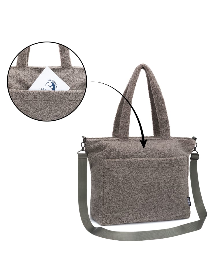 fillikid Wickeltasche Teddy Big Exklusiv in Grau günstig kaufen onesize