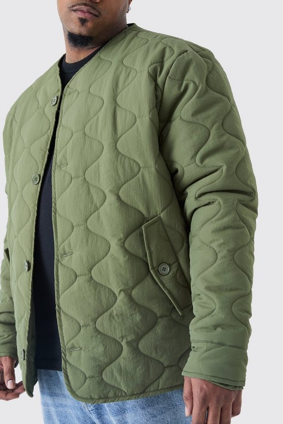 Plus gesteppte Jacke