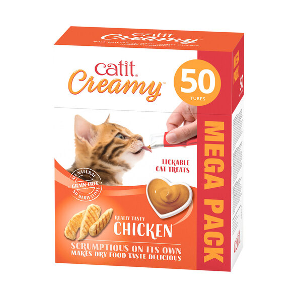 Katzensnack Creamy Huhn, 50 Stück