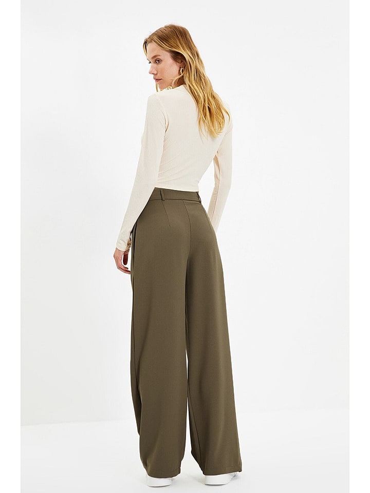 trendyol Marlenehose in Braun günstig kaufen