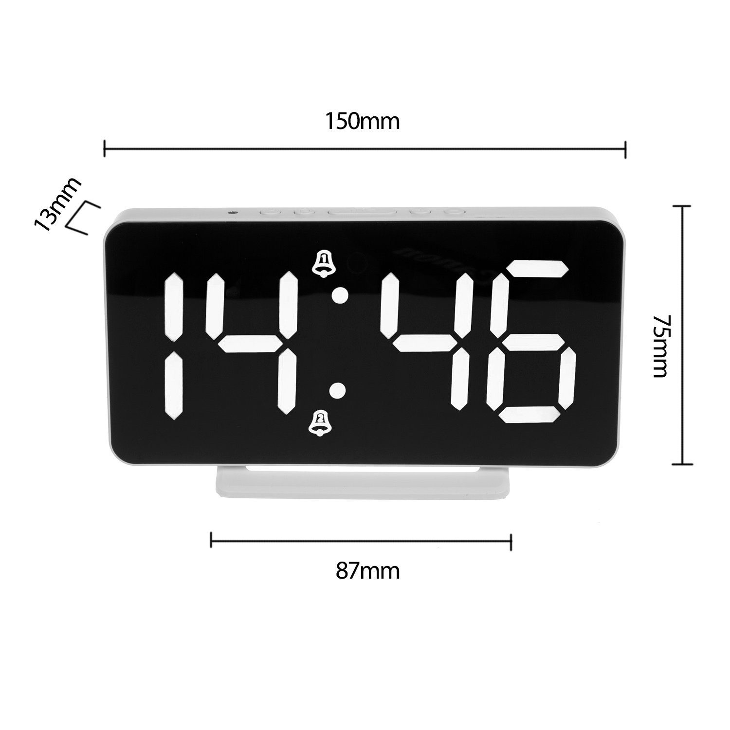 GreenBlue Uhr GB383 (Wecker Elektronisch LED Digital Thermometer)