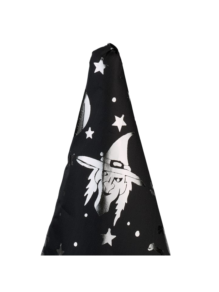 relaxdays 6 x Hexenhut in Schwarz/ Silber günstig kaufen onesize