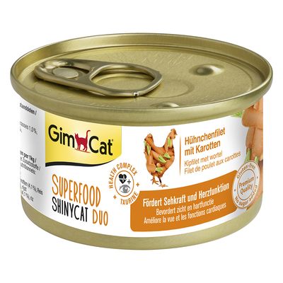 GimCat Superfood ShinyCat Duo Probierpaket 6 x 70 g