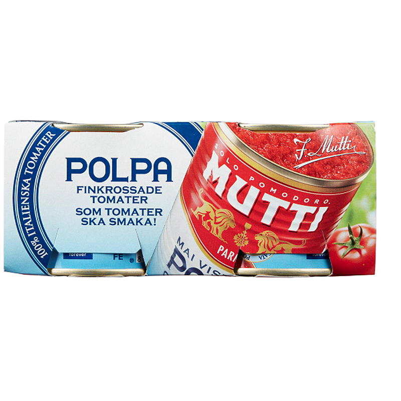 Tomater hakkede 2 x 210 g Mutti