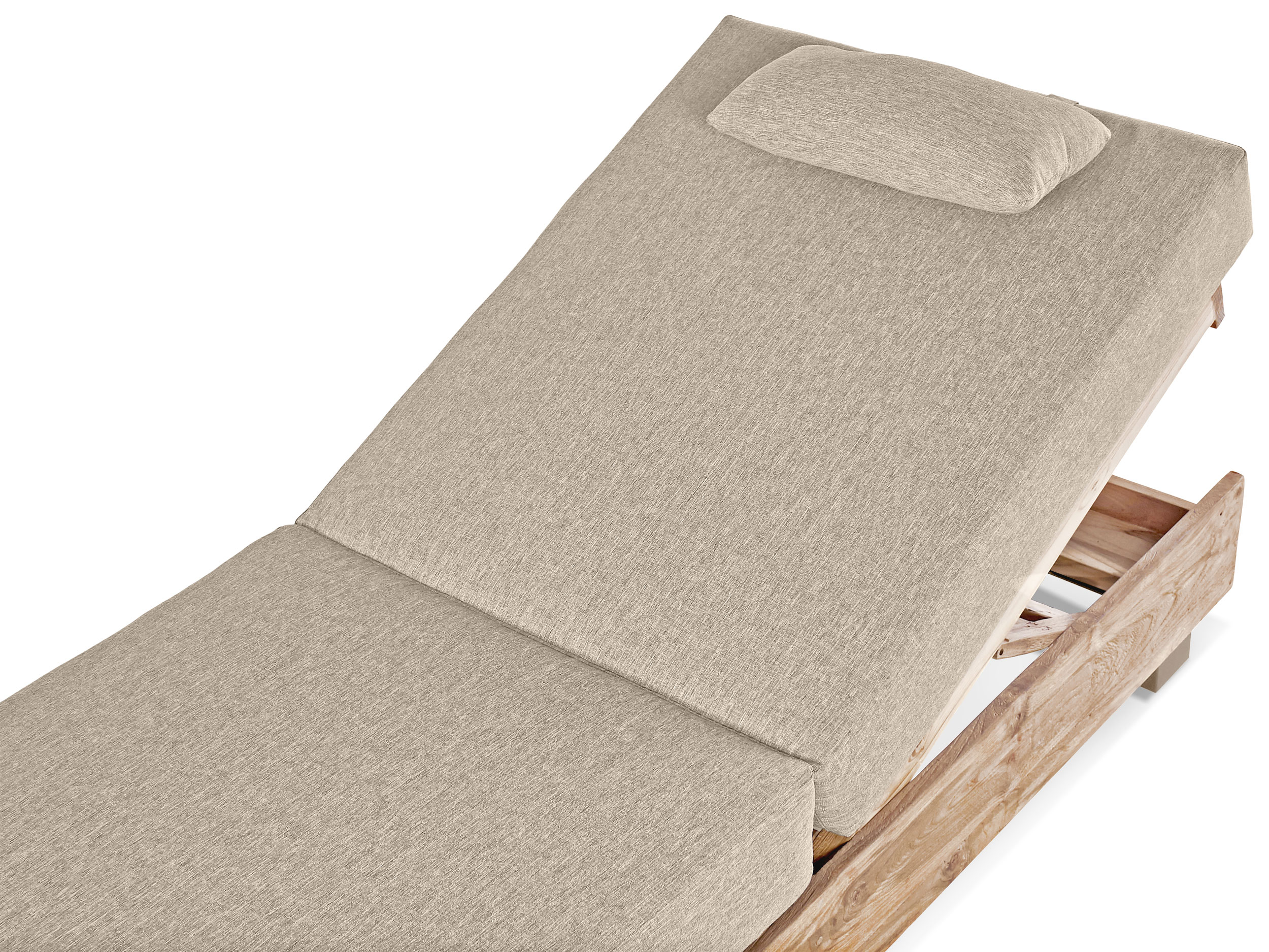OUTDOORGartenliege Teak Weiss