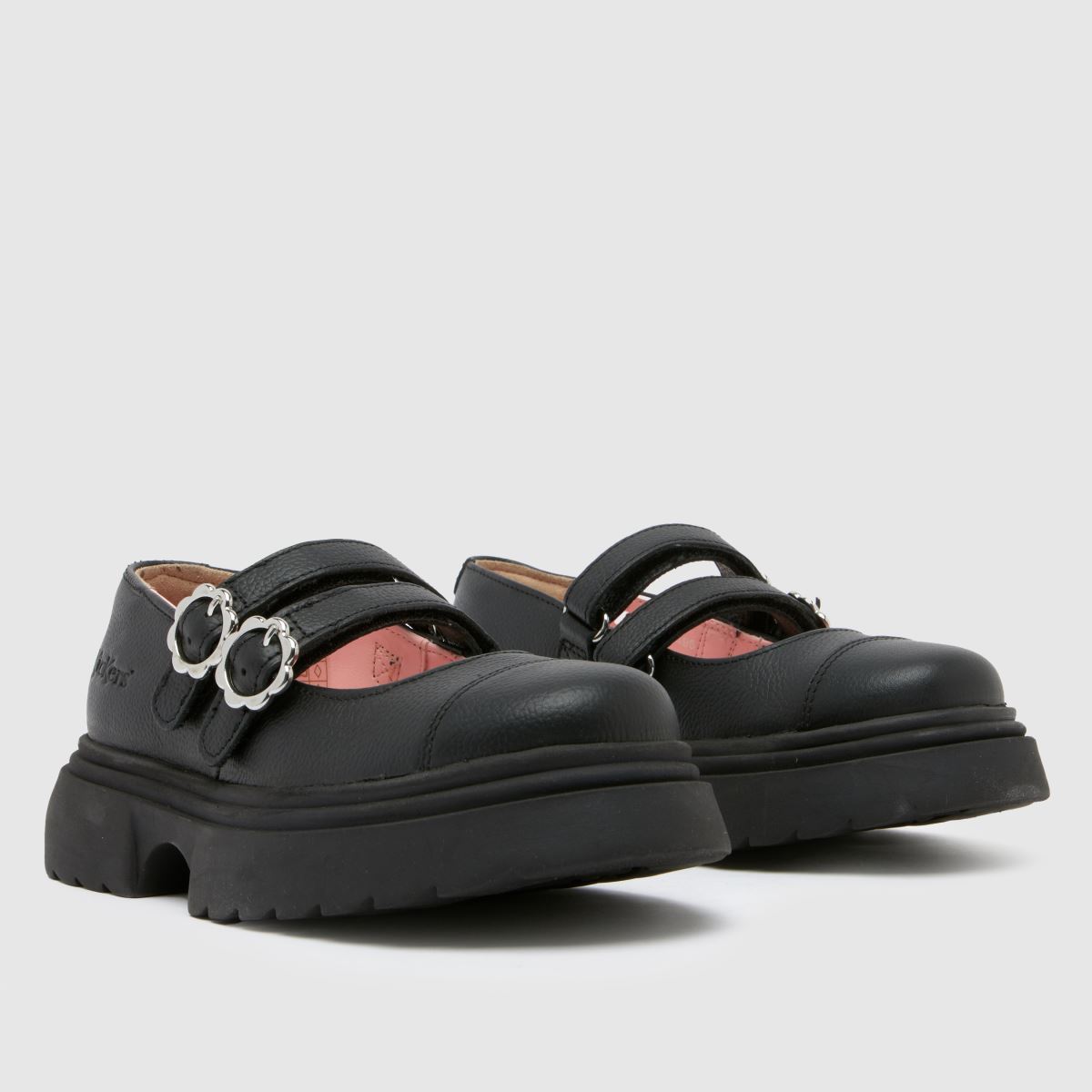 Kickers svarta kenzi mj flickor juniorskor