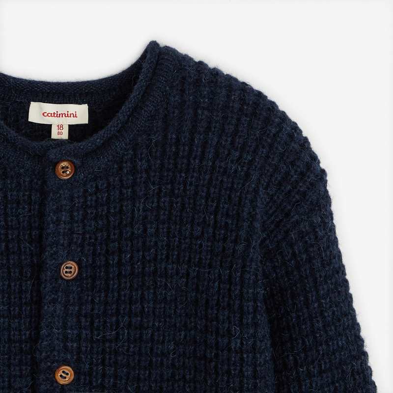 Cardigan bébé tricot bleu Catimini