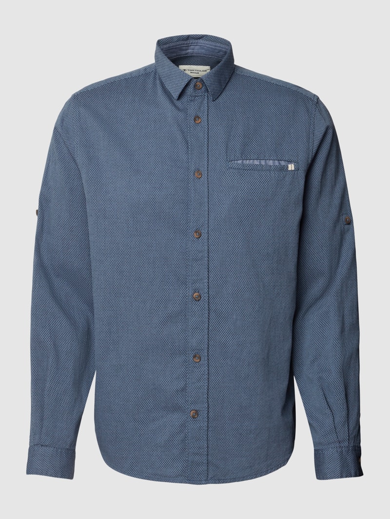 Regular Fit Freizeithemd mit Kentkragen in royalblau
