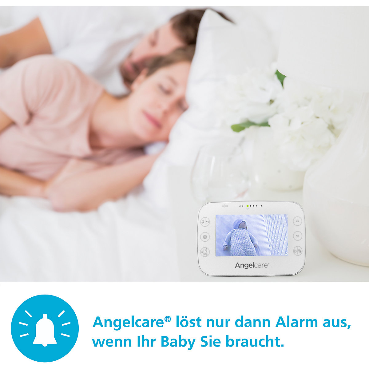 Angelcare® SmartSensor Pro 3: 3-in-1 Baby-Überwachung  Video + Audio + Bewegung mit zwei Wireless Sensormatten