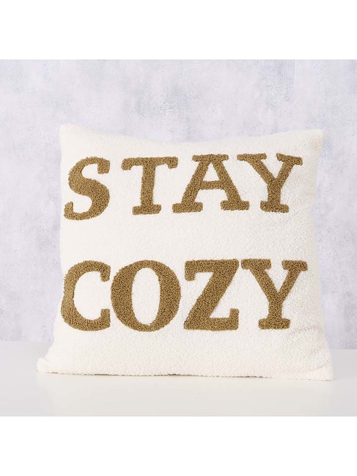 Boltze Dekokissen ''Cozy'' in Creme/ Hellbraun - (L)45 x (B)45 cm günstig kaufen onesize