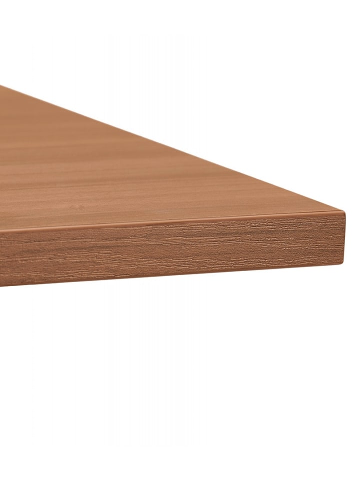 KADIMA DESIGN Höhenverstellbarer Schreibtisch aus Walnussholz | Industriell in Braun-Schwarz günstig kaufen